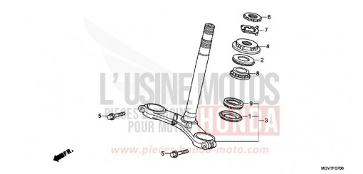 TIGE DE DIRECTION CBR600FB de 2011
